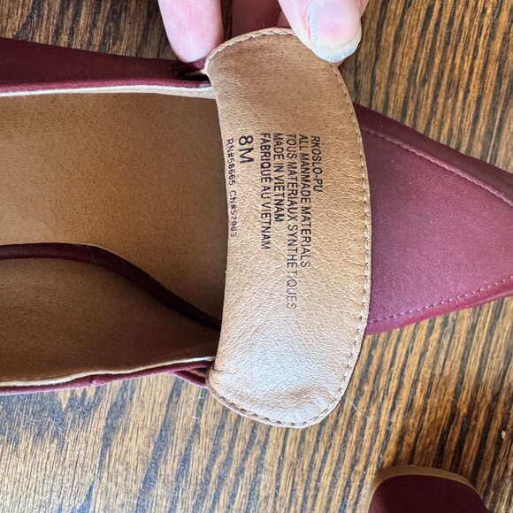 Nordstrom Rack Burgundy Loafer Heels - Picture 6 of 6